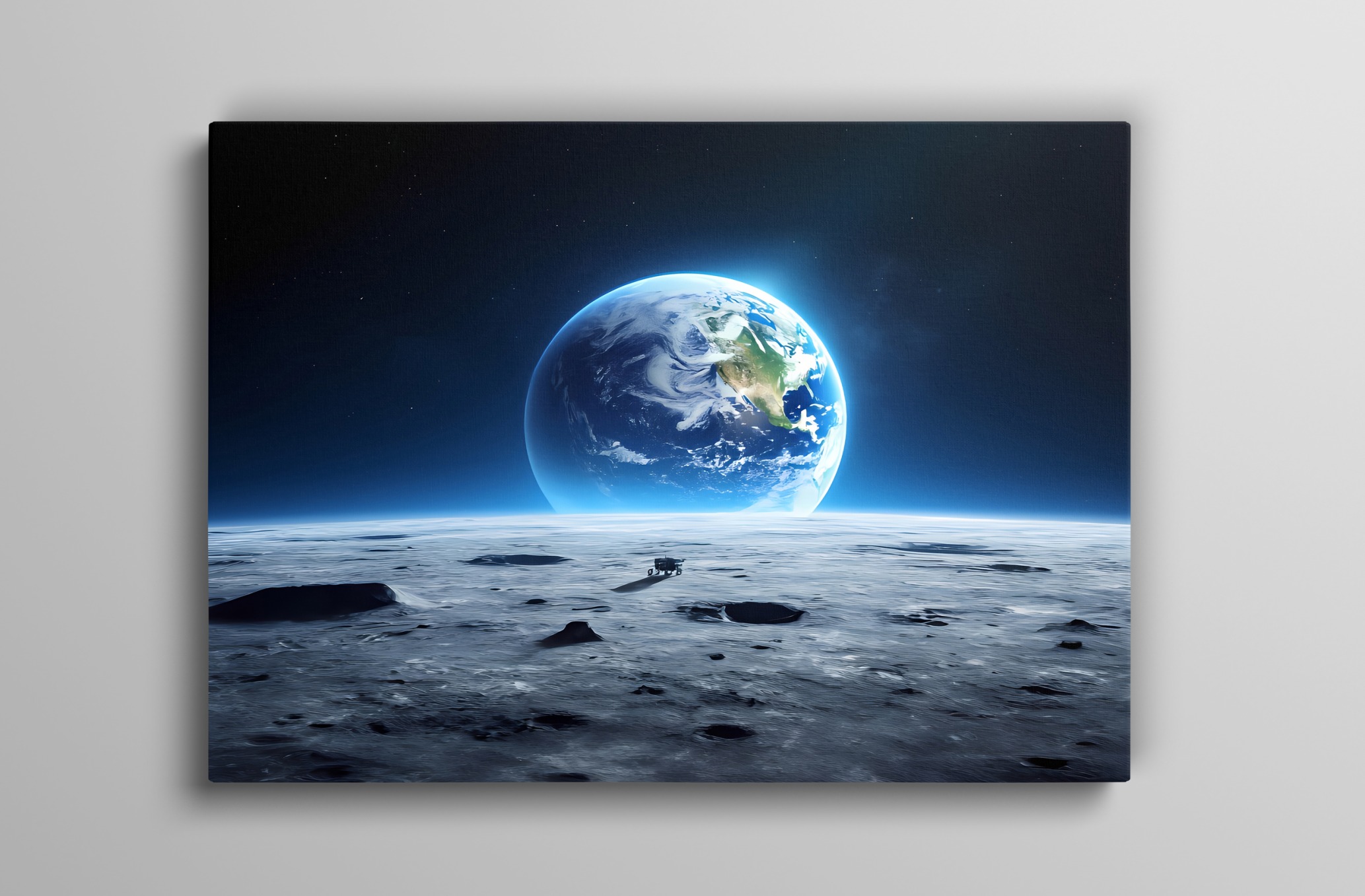 Uzaydan Dünya 1 Dekoratif Kanvas Tablo, Duvar Dekoru M0033